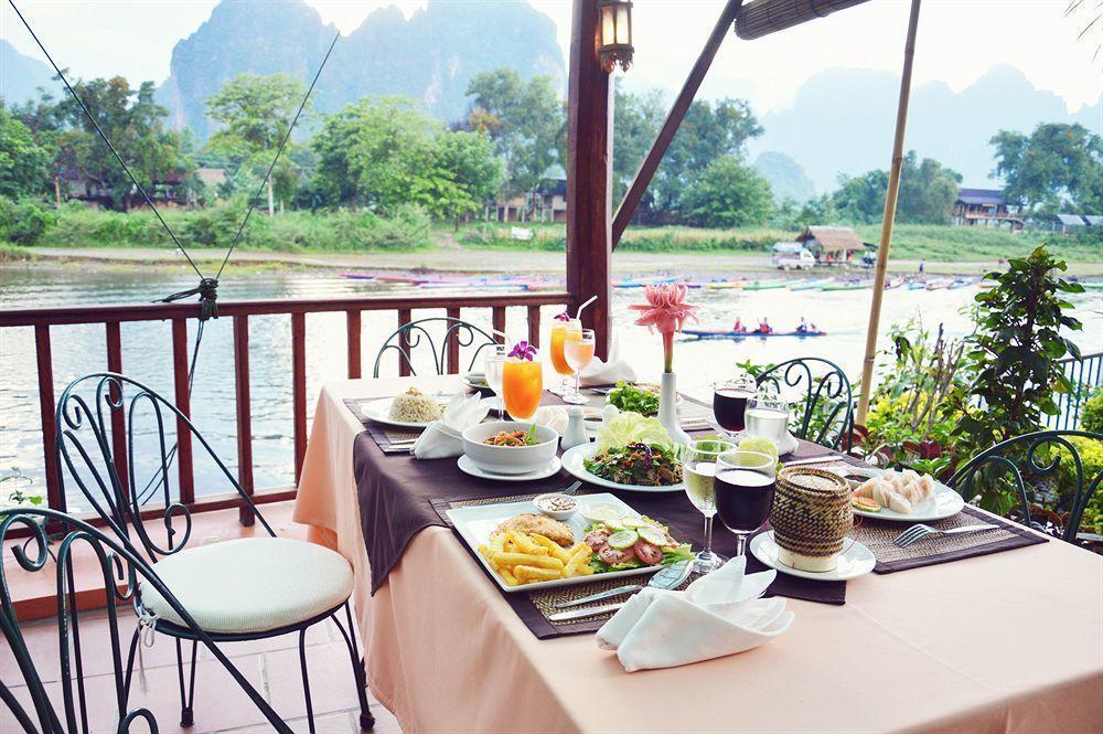 Villa Nam Song Vang Vieng Zewnętrze zdjęcie