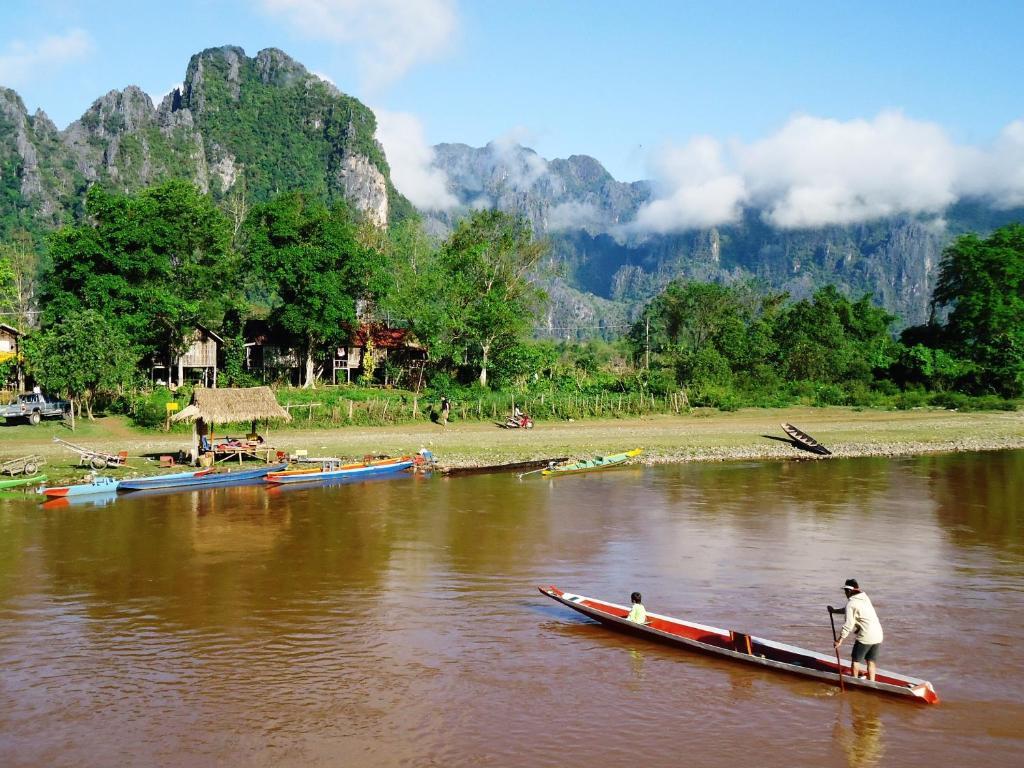 Villa Nam Song Vang Vieng Zewnętrze zdjęcie
